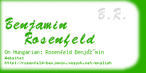 benjamin rosenfeld business card